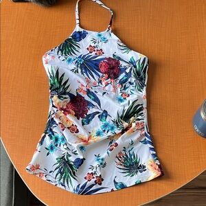 Hapari Tropical Floral Camisole Swimsuit Top